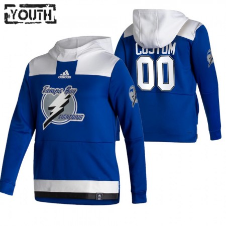 Kinder Eishockey Tampa Bay Lightning Custom 2020-21 Reverse Retro Pullover Hooded Sweatshirt